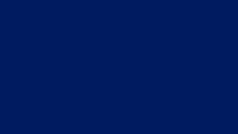 University of Rochester brand animation start screen with a solid navy blue background..